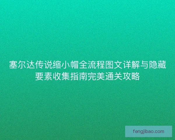 塞尔达传说缩小帽全流程图文详解与隐藏要素收集指南完美通关攻略